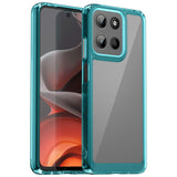 EIDERWOOD Motorola Moto G15 / G05 / E15 Hybrid plastbakdeksel - gjennomsiktig / turkis