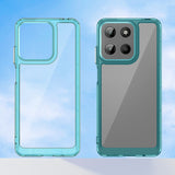 EIDERWOOD Motorola Moto G15 / G05 / E15 Hybrid plastbakdeksel - gjennomsiktig / turkis