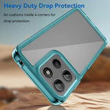 EIDERWOOD Motorola Moto G15 / G05 / E15 Hybrid plastbakdeksel - gjennomsiktig / turkis