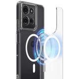 Motorola Moto G75 (5G) - EIDERWOOD fleksibelt plastdeksel - MagSafe-kompatibel - Gjennomsiktig