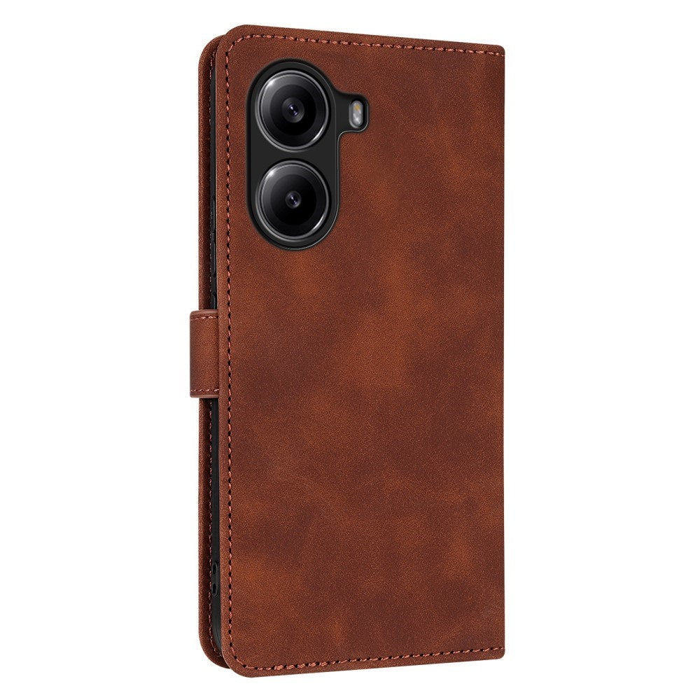 EIDERWOOD - Xiaomi Poco X7 Pro - Kunstlæder Flip Cover m. Kortholder & Ståfunktion - Brun