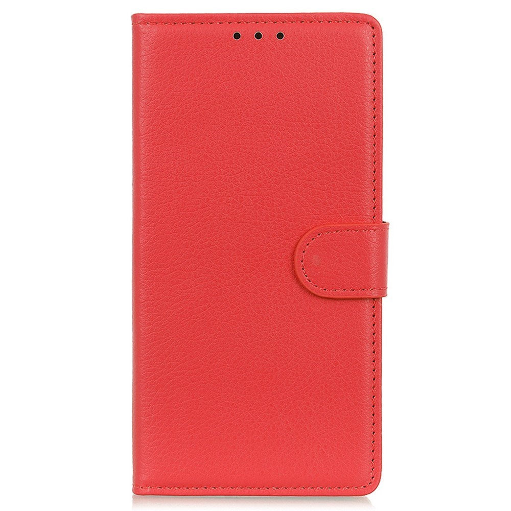 EIDERWOOD Xiaomi Poco X7 Pro Litchi Kunstlæder Flip Cover inkl. Kortholder - Rød