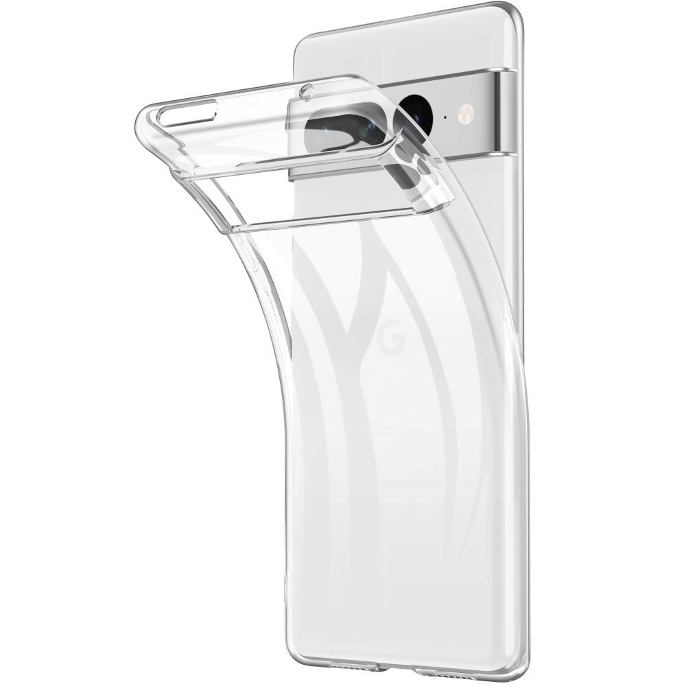 Google Pixel 7 Pro fleksibelt TPU-plastbakdeksel – gjennomsiktig