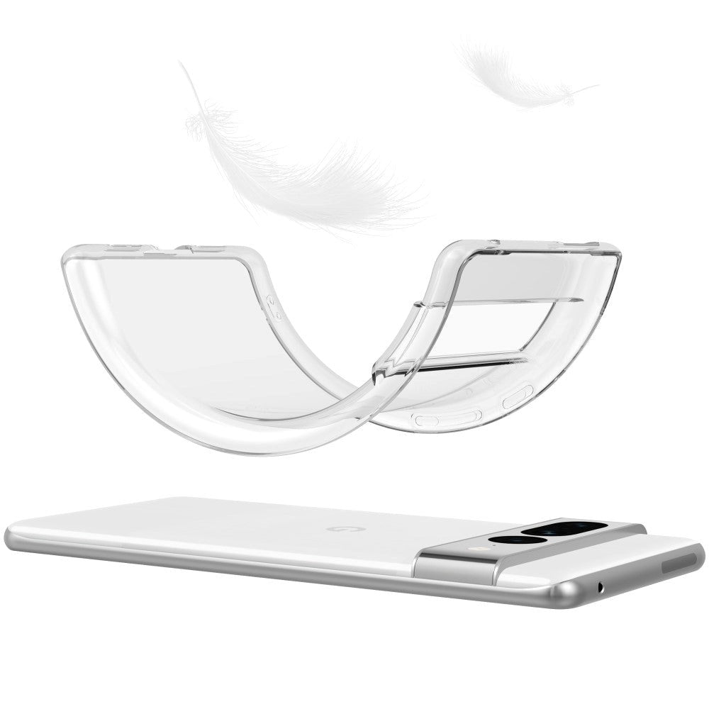 Google Pixel 7 Pro fleksibelt TPU-plastbakdeksel – gjennomsiktig