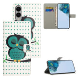 EIDERWOOD Samsung Galaxy S25 Edge Faux Leather Flip Cover m. Lommebok og stativfunksjon - Sovende ugle