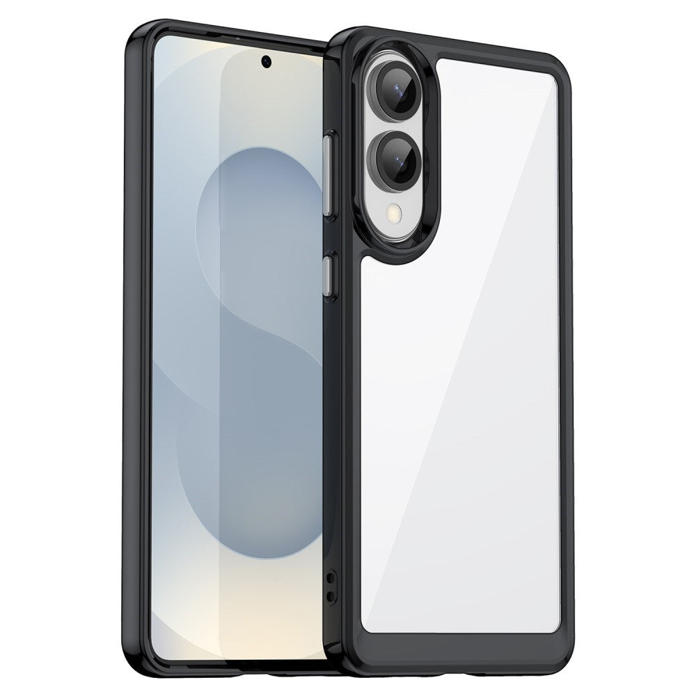 Samsung Galaxy S25 Edge - EIDERWOOD Hybrid plastdeksel - Gjennomsiktig / Svart