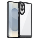 Samsung Galaxy S25 Edge - EIDERWOOD Hybrid plastdeksel - Gjennomsiktig / Svart