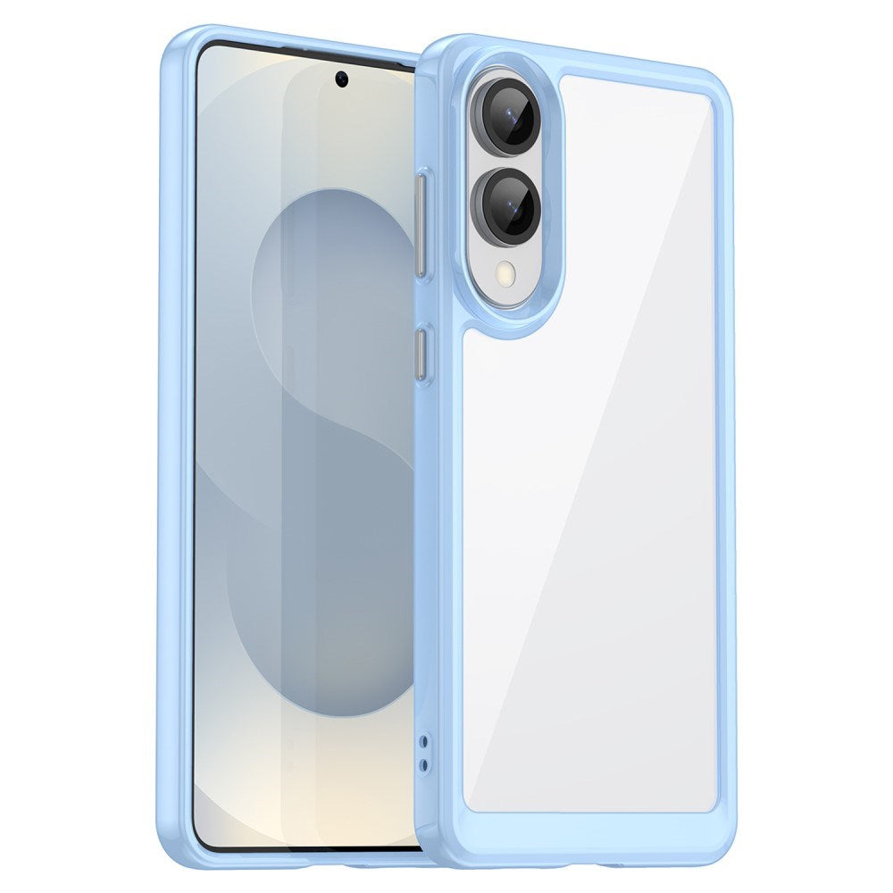 Samsung Galaxy S25 Edge - EIDERWOOD Hybrid plastdeksel - Gjennomsiktig / Blå