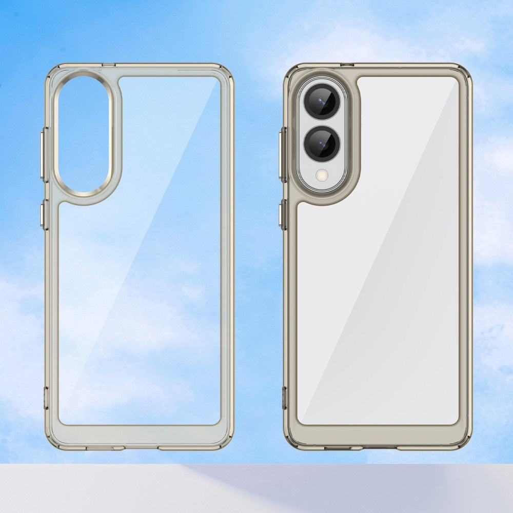 Samsung Galaxy S25 Edge - EIDERWOOD Hybrid plastdeksel - Gjennomsiktig / Grå