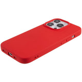 EIDERWOOD iPhone 14 Pro Max Fleksibelt Plast Bagside Cover - Rød