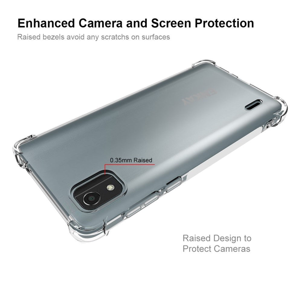 Nokia C2 2nd Edition Enkay Anti-Slip Støtsikkert Bakdeksel - Gjennomsiktig