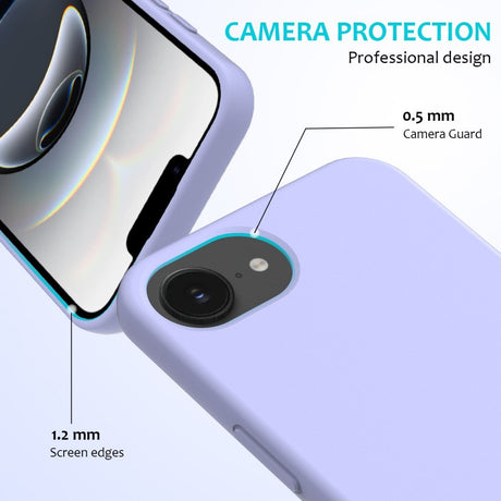 EIDERWOOD iPhone 16e Silikonetui - Foret innside - Lavendel