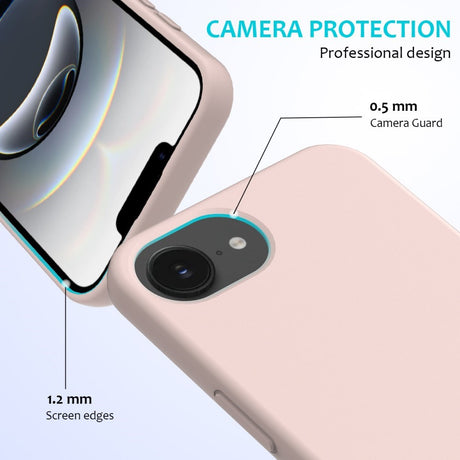 EIDERWOOD iPhone 16e silikonetui - Fôret innside - Rosa