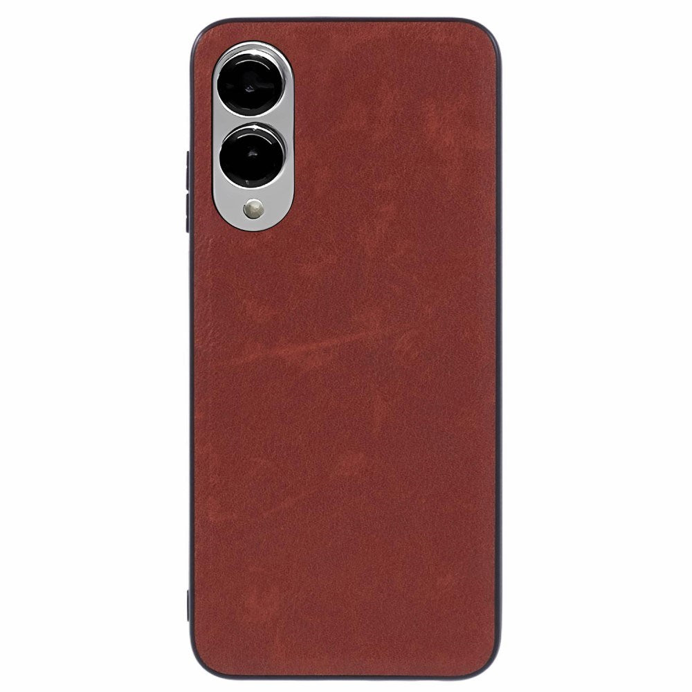 EIDERWOOD Samsung Galaxy S25 Edge Kunstlæderbelagt Plastik Bagside Cover - Brun