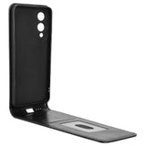 EIDERWOOD Samsung Galaxy S25 Edge Vertical Flip-deksel - innebygd kortholder - svart