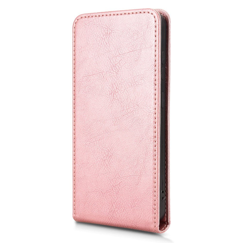 EIDERWOOD Samsung Galaxy S25 Edge Vertical Flip Deksel - Innebygd kortholder - Rose Gold