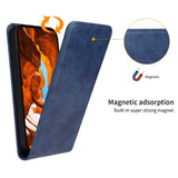 EIDERWOOD Samsung Galaxy S25 Edge Vertikalt Flip Case - Indbygget Kortholder - Orange