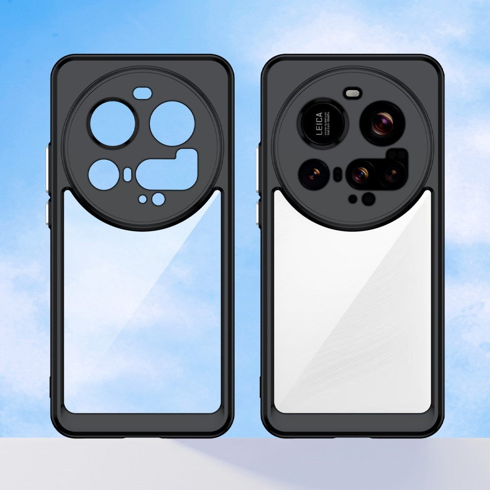 Xiaomi 15 Ultra - EIDERWOOD Hybrid plastdeksel - Gjennomsiktig / Svart