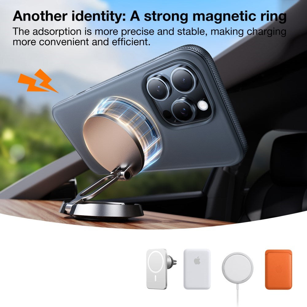 TORRAS - iPhone 16e - Hybrid Plastik Cover m. Kickstand - MagSafe Kompatibel - Hvid