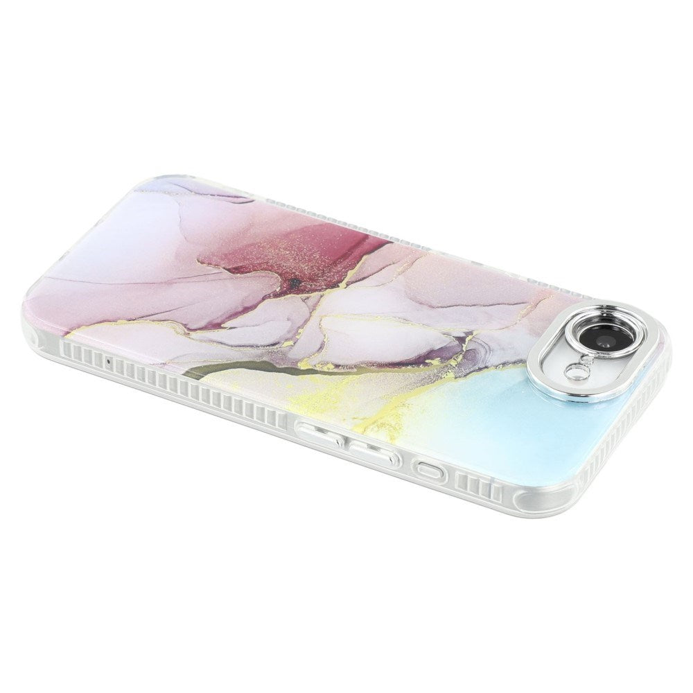 EIDERWOOD iPhone 16e Hybrid Bagside Cover m. Marmordesign - Multi