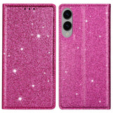 EIDERWOOD Samsung Galaxy S25 Edge Faux Leather Flip Cover m. Lommebok - Glitter - Rosa
