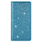 EIDERWOOD Samsung Galaxy S25 Edge Faux Leather Flip Cover m. Lommebok - Glitter - Blå