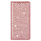 EIDERWOOD Samsung Galaxy S25 Edge Faux Leather Flip Cover m. Lommebok - Glitter - Rose gull