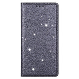 EIDERWOOD Samsung Galaxy S25 Edge Faux Leather Flip Cover m. Lommebok - Glitter - Grå