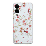 EIDERWOOD Samsung Galaxy S25 Edge fleksibelt plastbakdeksel m. Motiv - Transparent / Blomster