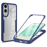 EIDERWOOD Full Protection Case for Samsung Galaxy S25 Edge med skjermbeskytter - Gjennomsiktig / Blue Edge