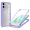 EIDERWOOD Full Protection Case til Samsung Galaxy S25 Edge med Beskyttelsesfilm - Gennemsigtig / Lilla Kant