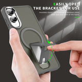 EIDERWOOD Samsung Galaxy S25 Edge Hybrid Bagside Cover m. Ståfunktion - MagSafe Kompatibel - Lilla