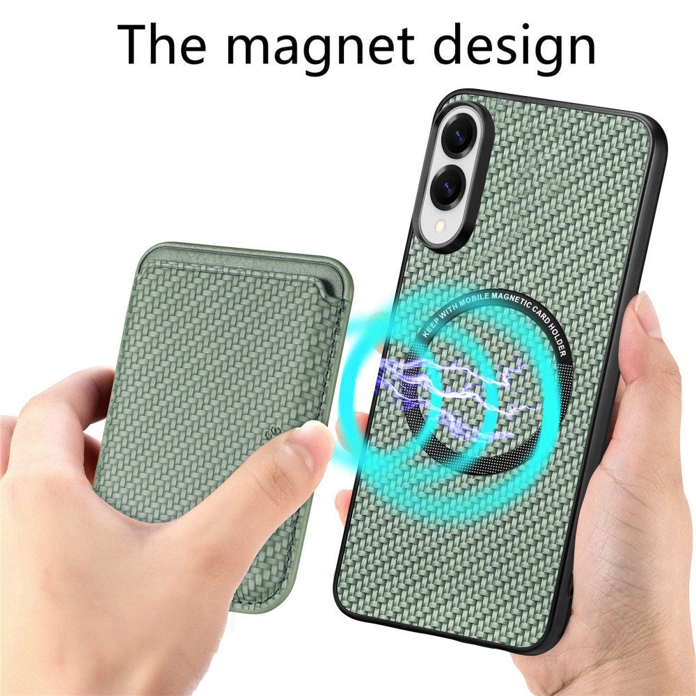 EIDERWOOD Samsung Galaxy S25 Edge Bakdeksel m. Avtakbar kortholder - Grønn