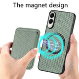 EIDERWOOD Samsung Galaxy S25 Edge Bakdeksel m. Avtakbar kortholder - Grønn