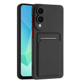 Samsung Galaxy S25 Edge - EIDERWOOD Fleksibelt Plastik Cover m. Kortholder - Sort