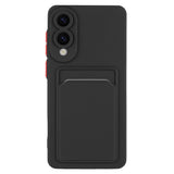 Samsung Galaxy S25 Edge - EIDERWOOD Fleksibelt Plastik Cover m. Kortholder - Sort