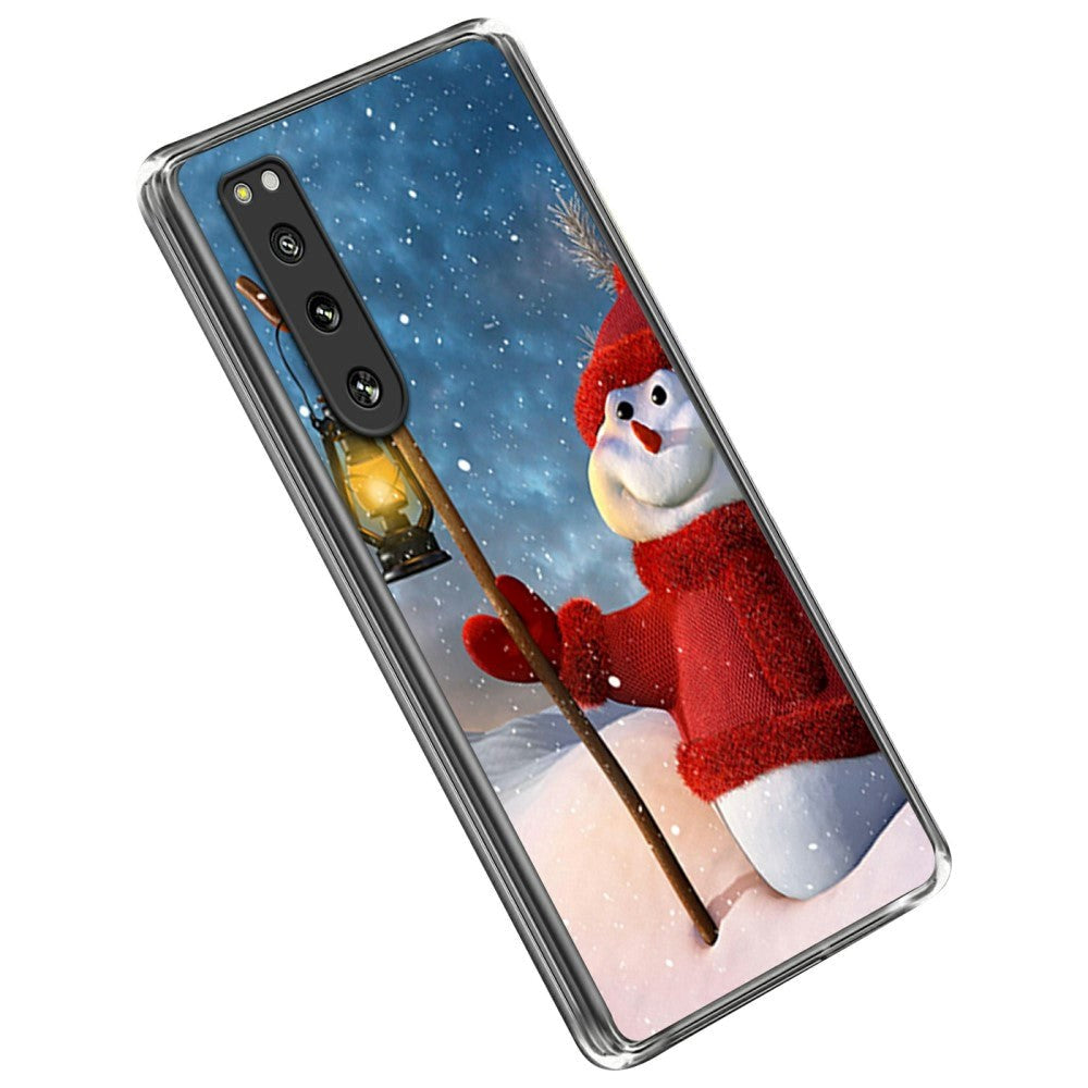 Sony Xperia 5 IV TPU plast juledeksel - Snowman
