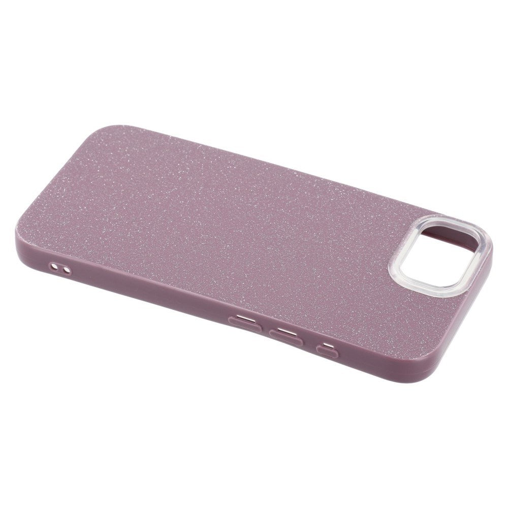 EIDERWOOD IPhone 16e Fleksibelt Plastik Bagside Cover m. Glimmer - Lyserød