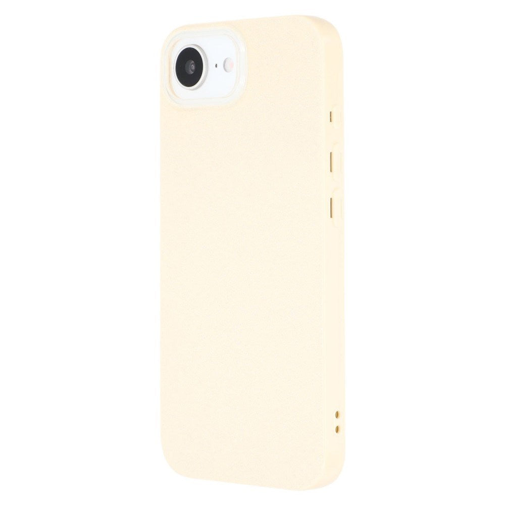EIDERWOOD IPhone 16e Fleksibelt Plastik Bagside Cover m. Glimmer - Gul