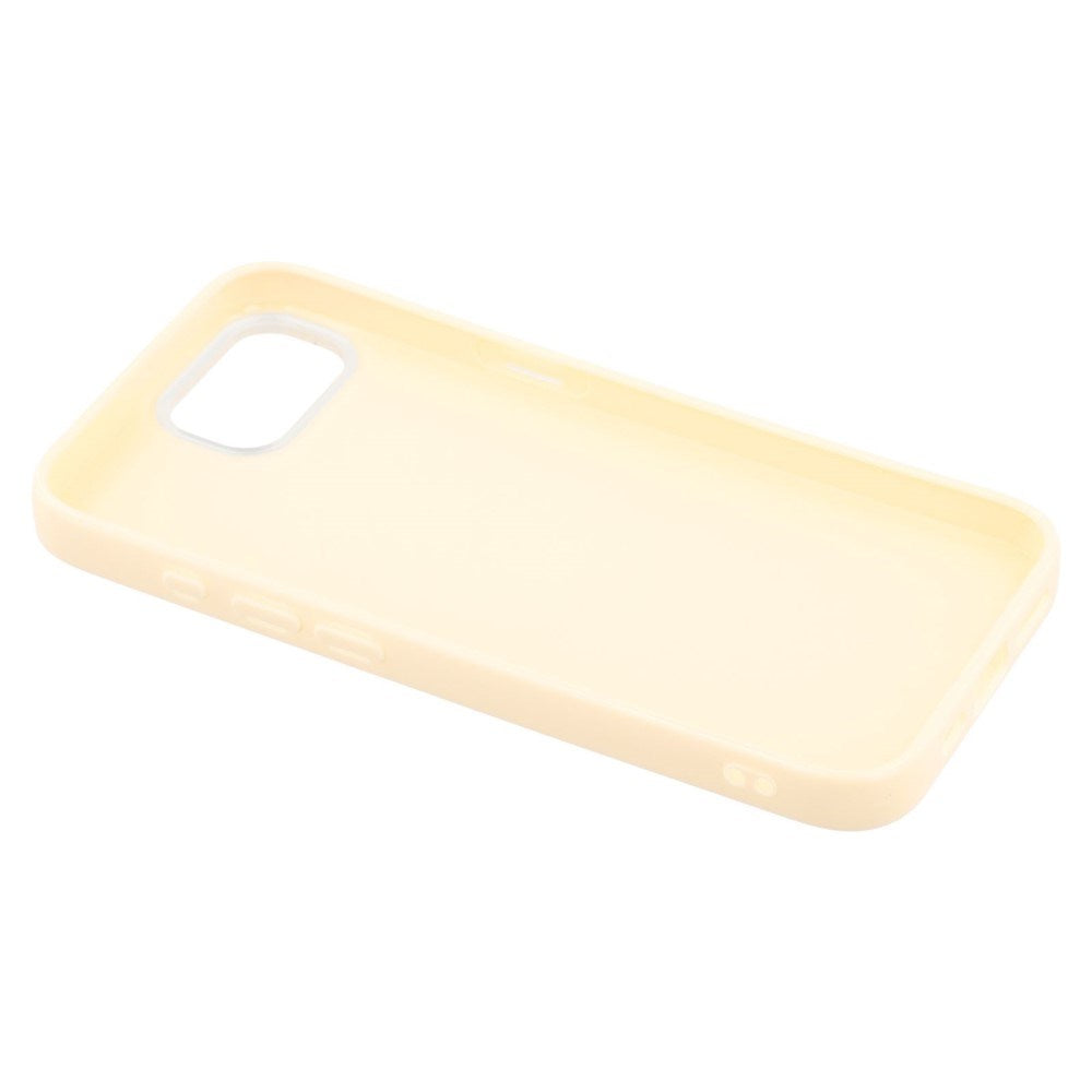 EIDERWOOD IPhone 16e Fleksibelt Plastik Bagside Cover m. Glimmer - Gul