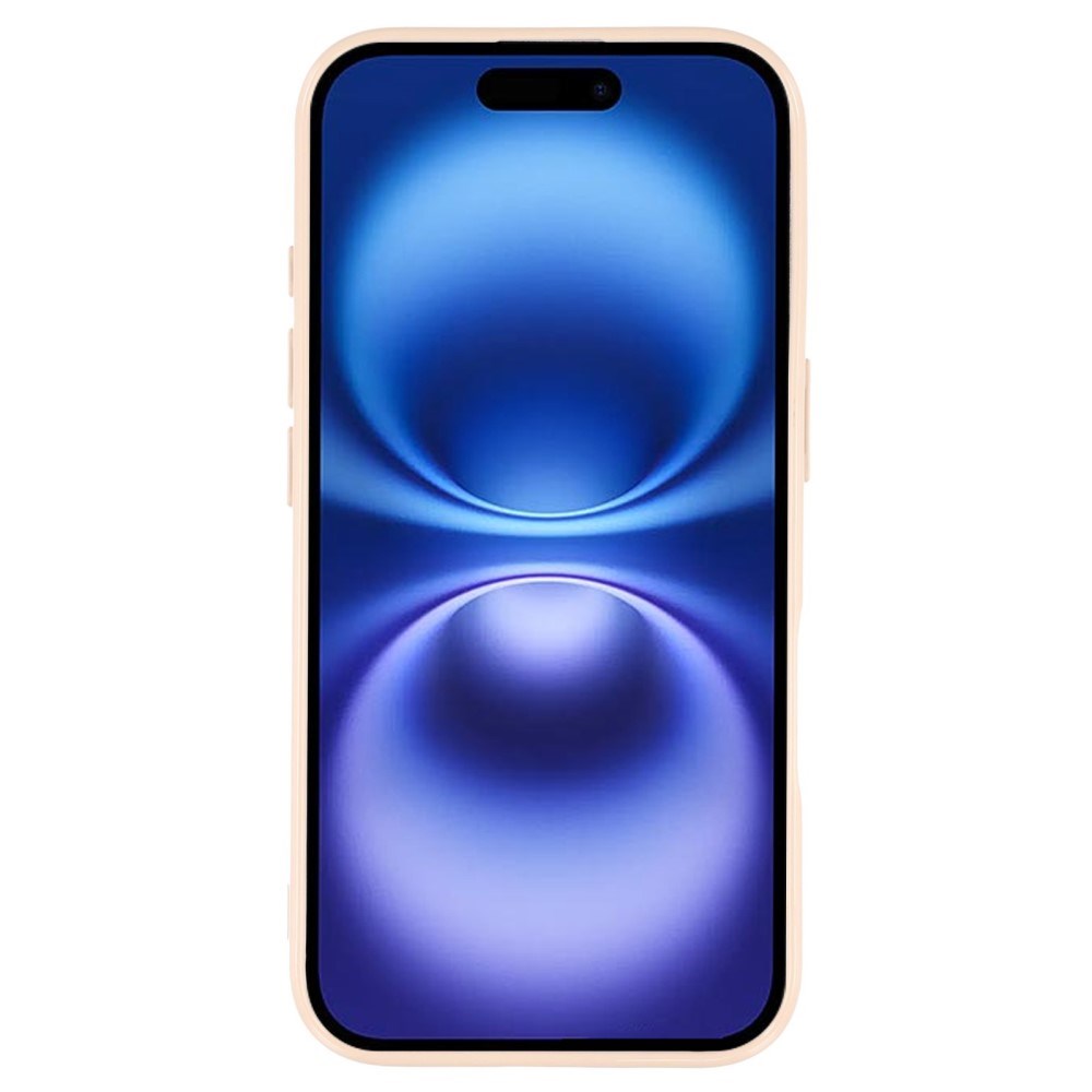 EIDERWOOD IPhone 16 Fleksibelt Plastik Bagside Cover m. Glimmer - Beige