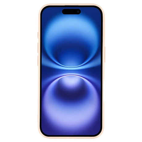 EIDERWOOD IPhone 16 Fleksibelt Plastik Bagside Cover m. Glimmer - Beige