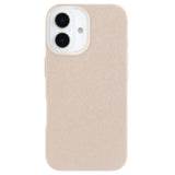EIDERWOOD IPhone 16 Fleksibelt Plastik Bagside Cover m. Glimmer - Beige