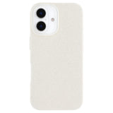 EIDERWOOD IPhone 16 Fleksibelt Plastik Bagside Cover m. Glimmer - Hvid