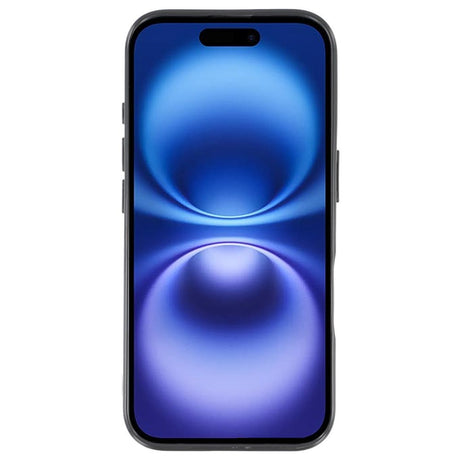 EIDERWOOD IPhone 16 Fleksibelt Plastik Bagside Cover m. Glimmer - Sort