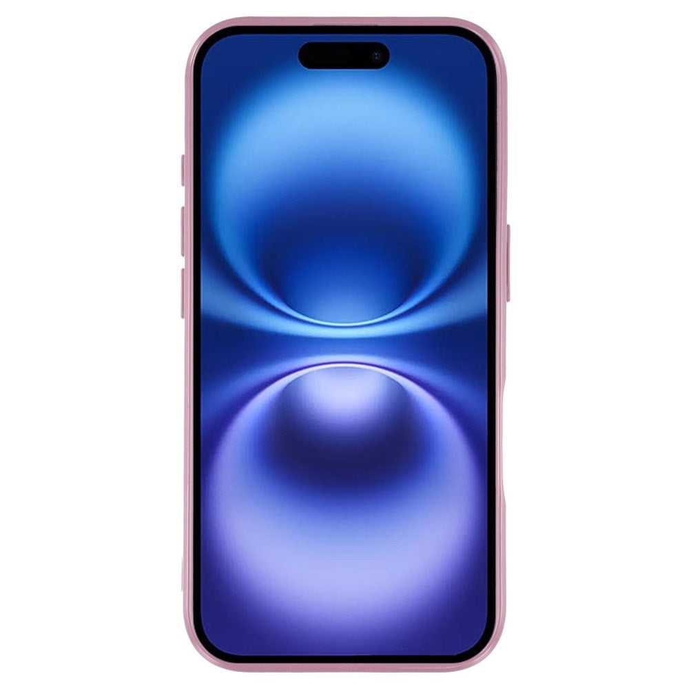 EIDERWOOD IPhone 16 Fleksibelt Plastik Bagside Cover m. Glimmer - Lilla