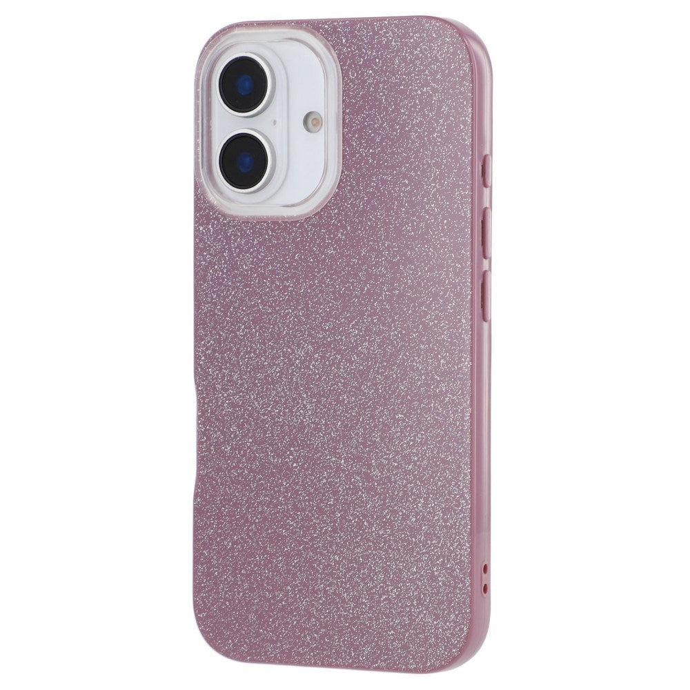 EIDERWOOD IPhone 16 Fleksibelt Plastik Bagside Cover m. Glimmer - Lilla