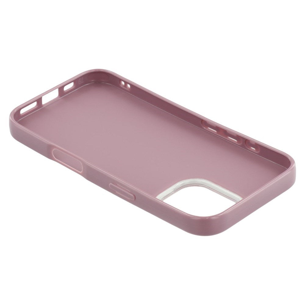 EIDERWOOD IPhone 16 Fleksibelt Plastik Bagside Cover m. Glimmer - Lilla