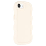 EIDERWOOD iPhone 17e / 16e Fleksibelt Plastik Wavy Mobil Cover - Hvid