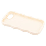 EIDERWOOD iPhone 17e / 16e Fleksibelt Plastik Wavy Mobil Cover - Hvid